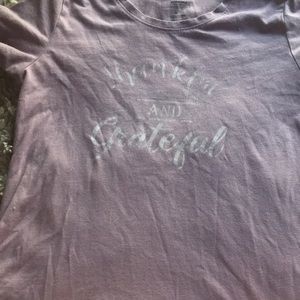 This is a thanksgiving shirt and is a very pretty purple